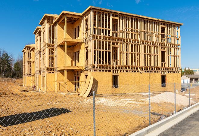 portable temporary chain link fence installations designed to secure construction zones in Morning View